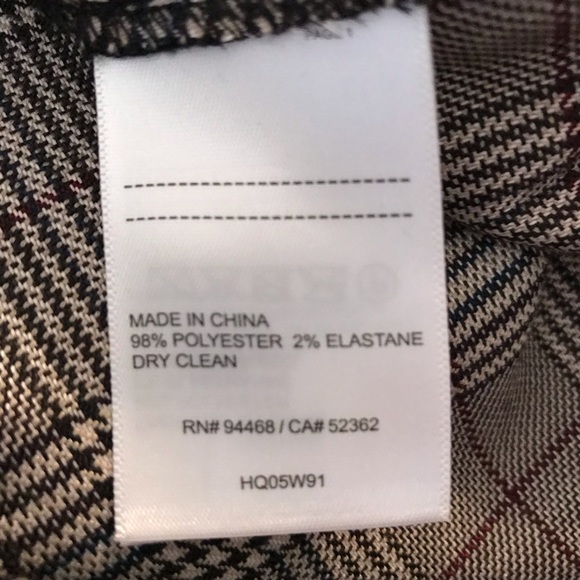 Laundry by Shelli Segal Menswear-Print Bow-Shoulder Dress Sz 4 - Picture 8 of 8